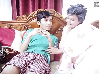 Hindi Audio: Chodna Sikhaya's condomless hookup all chubby Jawan Pote ko Bade Bade Dudhwali