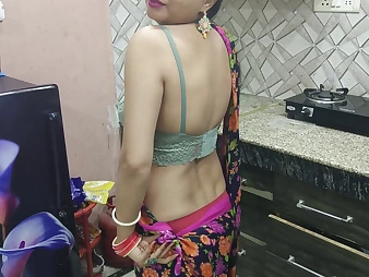 Messy Chat's roleplay in kitchen - Red-hot Indian Teenie gets mischievous with step-sister in desi kitchen