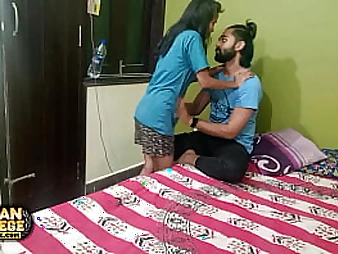 Lko Grizzly pokes youthfull Indian gf Year Elder, Tannu, and gives her a taut cooch creampie