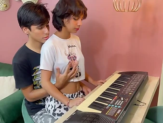 Julianapalvin bangs his stepsister's covetous pussy with respect to his massive cock coupled with gives her a lesson in hardcore