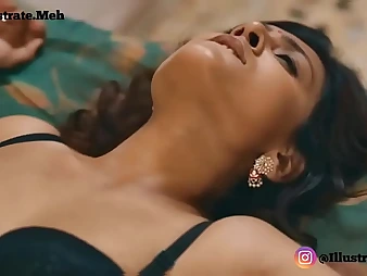 Bhabhi gets caught added to pounded hard token a steamy Indian threesome
