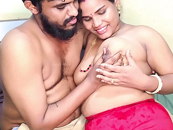 Indian South Desi Stiffener rigid & pound each other's bald-pated labia in a feet wank madness