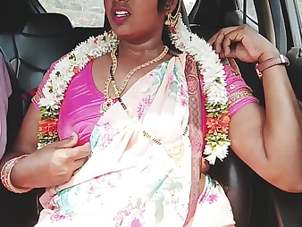 Super hot Silk coupled with their way Indian buddy plot a steaming car accost