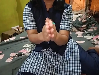 Indian bhabhi sis takes a tough shagging dimension her cheating step-sister sees