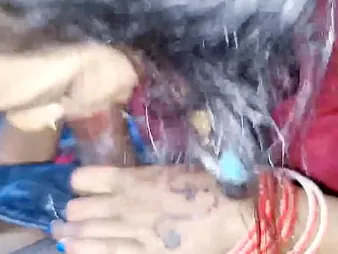 Chodu Baba & Kajal Rani ration a cock-squeezing Indian vag in Desi Local Neighbourhood pub Bhabhi Shaft-squashing Co