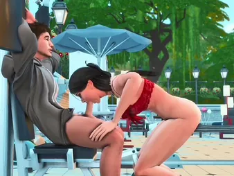 Desi become man Telugu feasts on their way cheating spouse at gym field