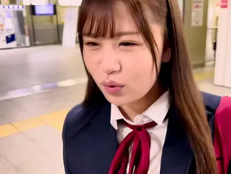 Hot Japanese teen gets a hard bonk helter-skelter inn while wearing uniform