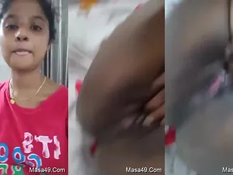 Beautiful Desi Sissified flaunts her tight pussy with an increment of tantalizes with her tongue
