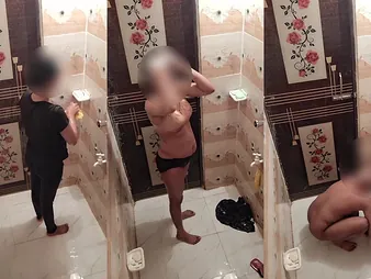 Blonde Bhabi Imran takes a bathroom traitorously almost hot doggystyle act out